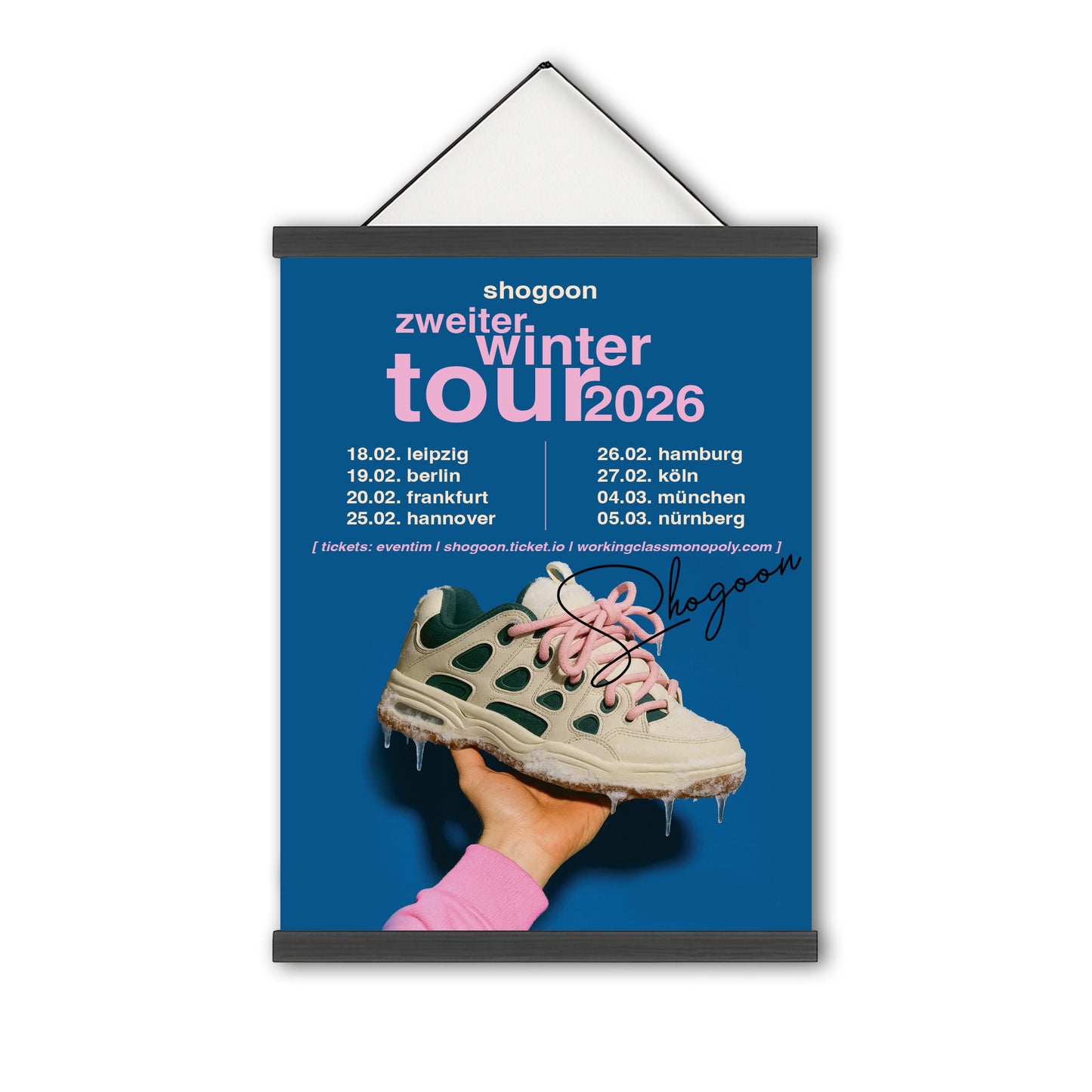 POSTER "ZWEITER WINTER TOUR" SIGNIERT