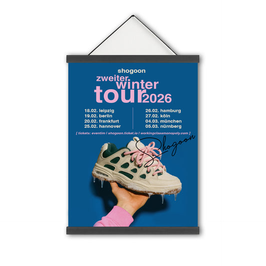 POSTER "ZWEITER WINTER TOUR" SIGNIERT