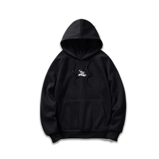HOODIE GESTICKT - GLOW IN THE DARK